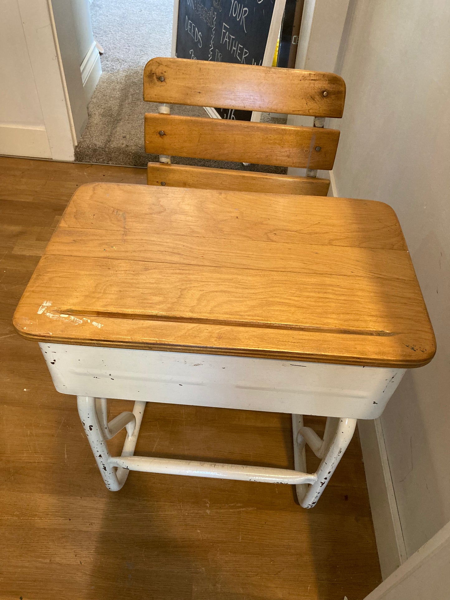 Vintage school desk