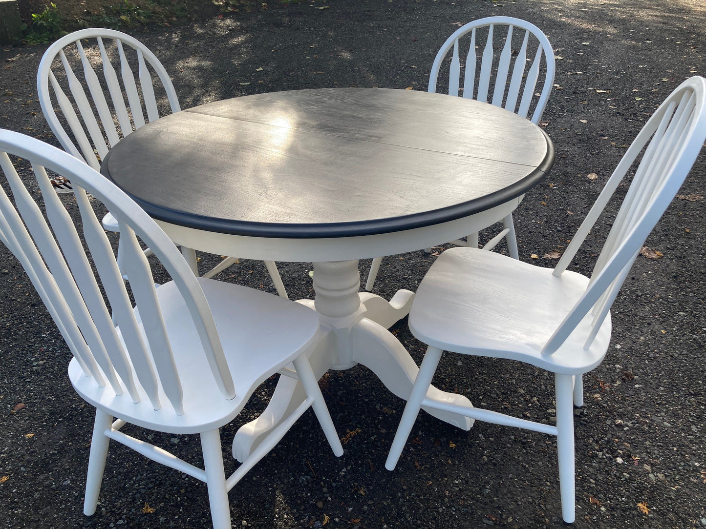 Refinished table and chairs