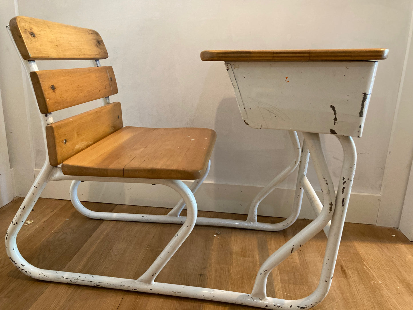 Vintage school desk