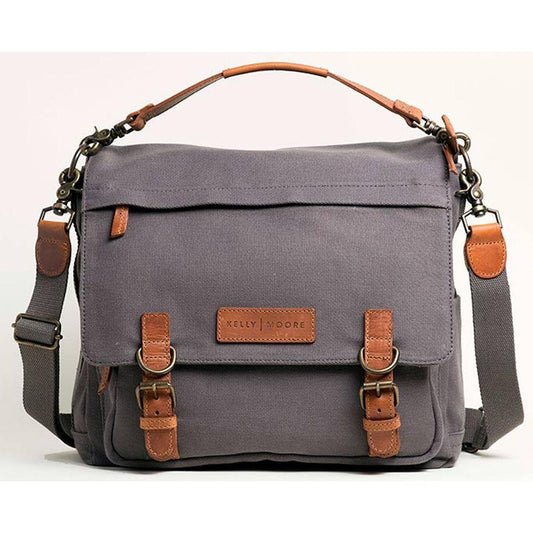 Kelly Moore Kate 2.0 Messenger/Multi-purpose Bag with Removable Basket (Beige Canvas with Brown Trim)