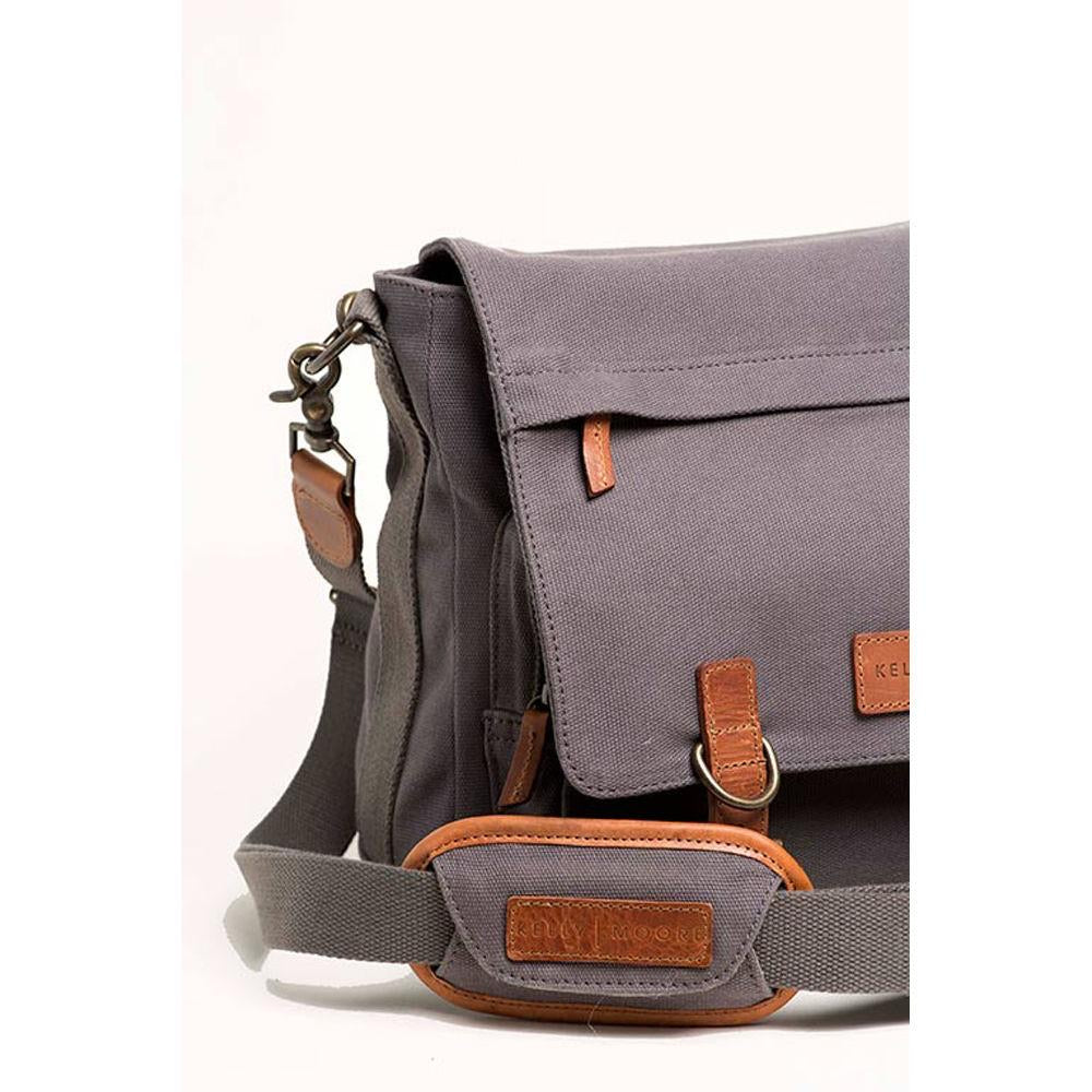 Kelly Moore Kate 2.0 Messenger/Multi-purpose Bag with Removable Basket (Beige Canvas with Brown Trim)
